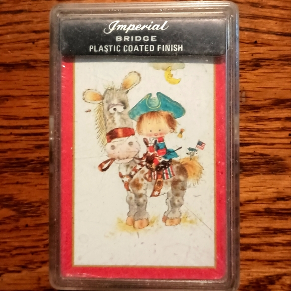 Vintage Imperial Bridge Plastic Coated Playing Cards.  New.  Unopened. - Picture 1 of 4